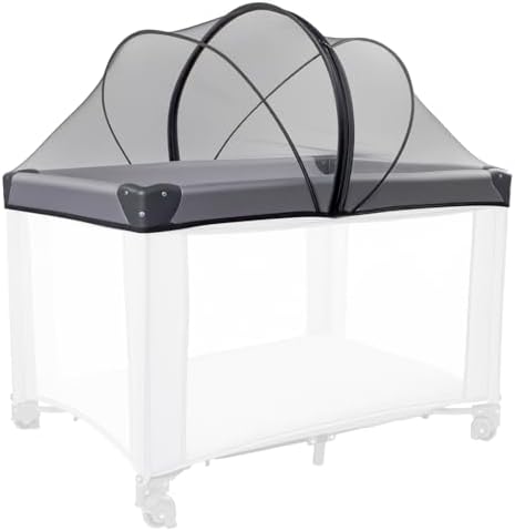 Mosquito Net Cover for Pack N Play, Storage Bag Included by BEBONO
