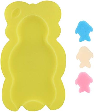 Baby Bath Cushion, Newborn Bath Support Sponge by KECUCO