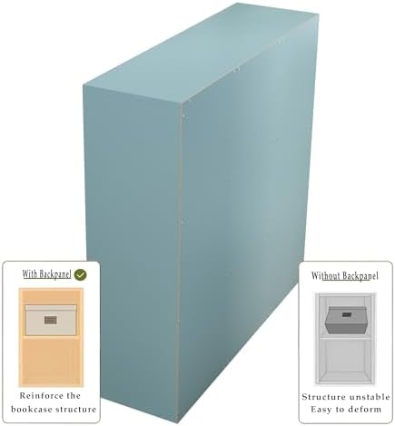 OSCHF 9-Cube Storage Shelf Bookcase, Light Blue - Image 3