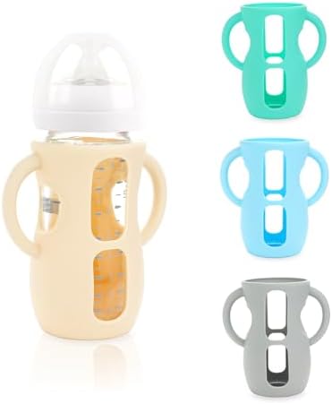 4-Pack Silicone Sleeves for Philips Avent Glass Bottles 8 oz by Unknown