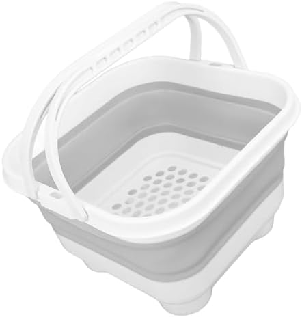 Yunseity Folding Baby Bath Toy Basket, Foldable Bath Toy Organizer Cute - Image 7