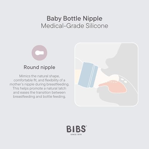 BIBS Plastic Baby Bottle, 270 ml, Silicone Nipple - Image 4