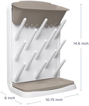 Ubbi Vertical Baby Bottle Drying Rack, Space Saving Countertop Drying Rack Baby - Image 2