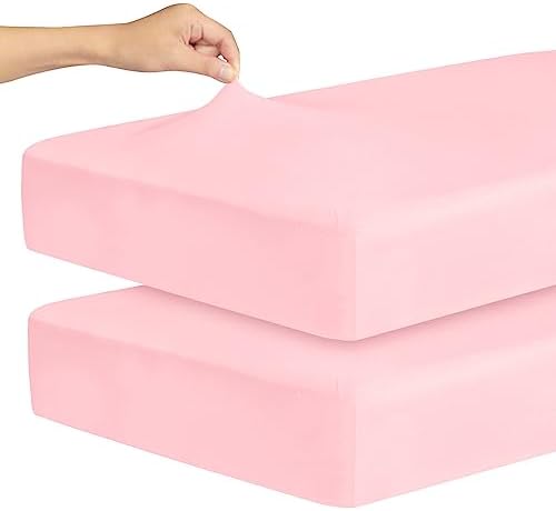 Stretchy Baby Crib Sheets for Girls by Magik+%26+Kover
