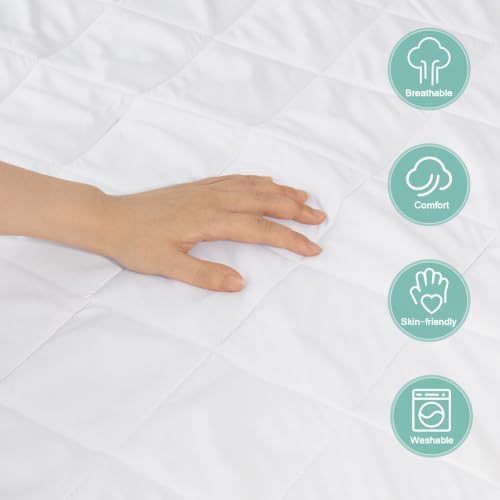 Crib Mattress Protector Sheets Waterproof 2 Pack, Crib Mattress Pad Cover - Image 2