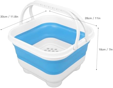 Yunseity Folding Baby Bath Toy Basket, Foldable Bath Toy Organizer Cute - Image 7