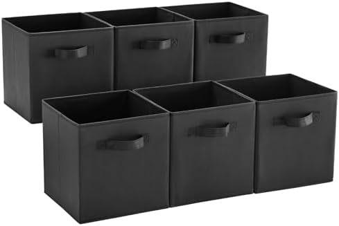 MAX Houser 6 Pack Foldable Fabric Storage Bins by MAXHouser