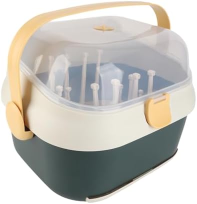 Baby Bottle Drain Rack, Feeding Cup Holder, Portable Large Capacity Toddler - Image 3