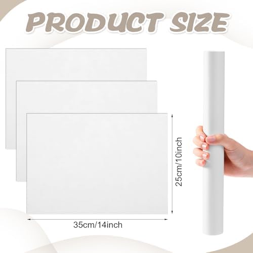 Fullhawl 60 Pcs White Paper Placemats, Disposable Table Mats - Image 2