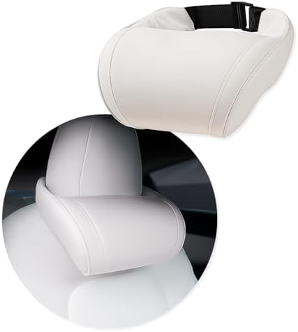 Car Headrest Neck Pillow Support Memory Foam Ergonomic Design Accessory by CoolKo