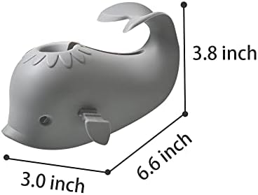 Silicone Whale Bath Spout Cover, Baby Faucet Safety Guard - Image 2