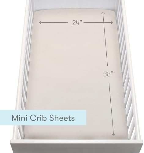 Newton Baby Fitted Mini Crib Sheet 2-Pack, Organic Muslin - Image 5