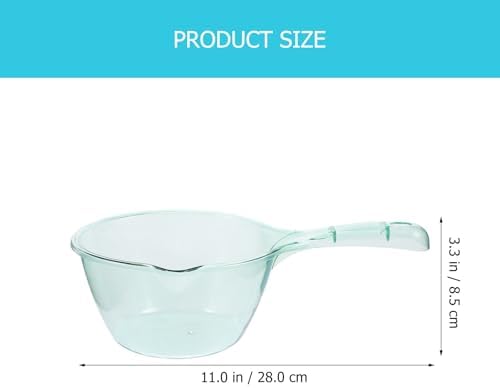 SEWACC Reusable Bath Water Ladle 3pcs Thickened Plastic Water Scoop - Image 2