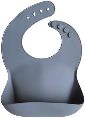 mushie Silicone Baby Bib | Adjustable Fit Waterproof Bibs by mushie