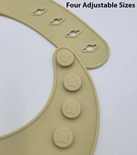 Silicone Baby Bibs with Spill Catcher, Adjustable Waterproof & BPA Free - Image 4