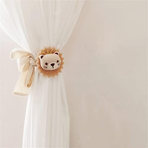 2 Pack Curtain Tiebacks Cute Cartoon Animal Curtain Ties, Embroidered Animal - Image 5