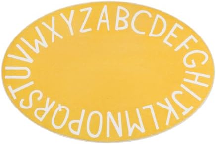 Topotdor Oval ABC Area Rug, 47x70 Inch Soft Floor Carpet - Image 3