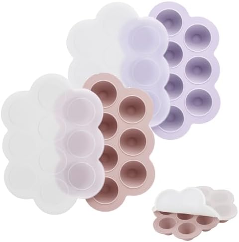 PandaEar 2 Pack Cloud Silicone Baby Food Freezer Tray by PandaEar