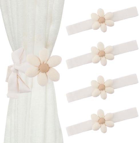 Sunflower Curtain Tieback 4Pcs Window Drape Rope Holdbacks by UFURMATE
