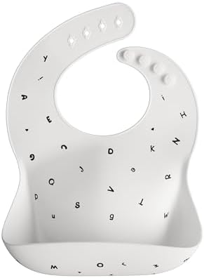 mushie Silicone Baby Bib | Adjustable Fit Waterproof Bibs by mushie