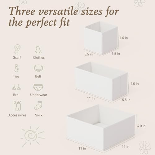Criusia Drawer Organizers 18-Piece Set, Dresser Organizer - Image 2