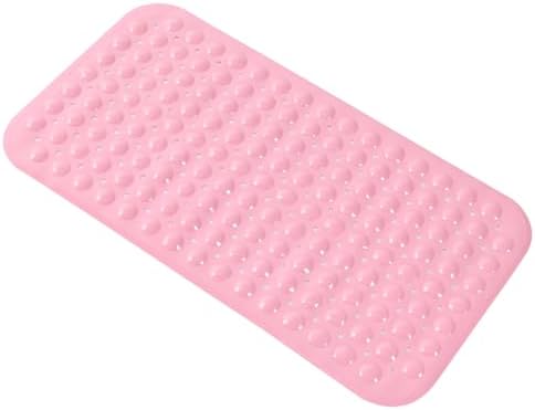 Anti-Slip Bathtub Shower Mat 28×15 Inch Opaque Pink by ERASILKEN-X
