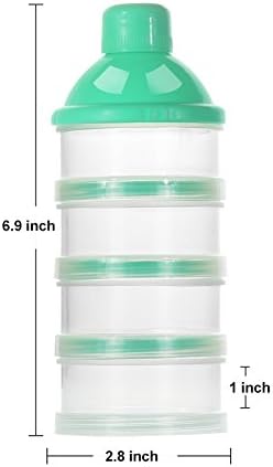 Accmor Formula Dispenser On The Go, 4 Compartments Stackable Formula Container - Image 6