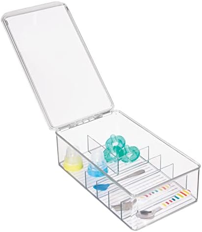 mDesign Stackable Plastic Storage Organizer Container - Image 6