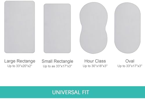 Bassinet Sheets 100% Cotton, 2 Pack Bassinet Sheets - Image 4