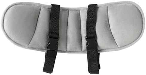 Car Seat Head Support Strap Adjustable Mesh Neck Relief Band Black - Image 6