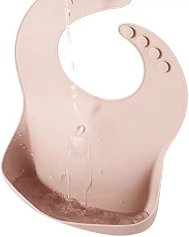 PandaEar Set of 3 Silicone Baby Bibs, Waterproof Soft Adjustable Bibs - Image 7