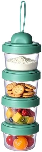 4 Layers Baby Milk Powder Formula Dispenser on The go, Baby Formula Containers by IENYPA