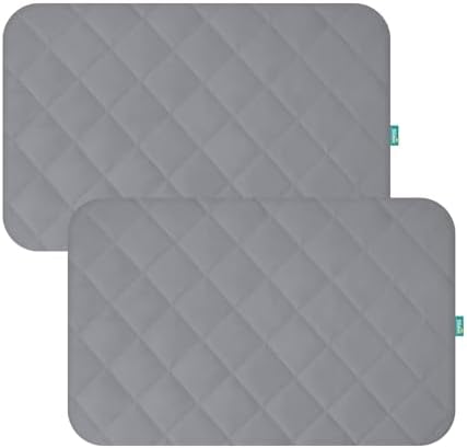 Mini Crib Mattress Protector 2 Pack Mini Crib Sheets Waterproof Pad Cover by Bilobanbabybedding
