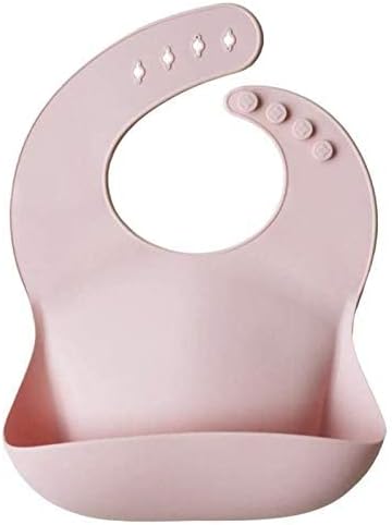 mushie Silicone Baby Bib | Adjustable Fit Waterproof Bibs - Image 4