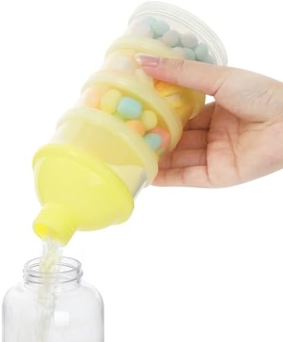 Accmor Formula Dispenser On The Go, 4 Compartments Stackable Formula Container - Image 5
