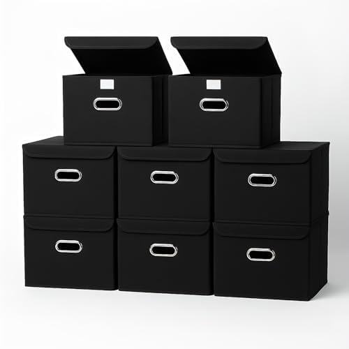 8-Pack Large Collapsible Storage Bins by SEVENDOME
