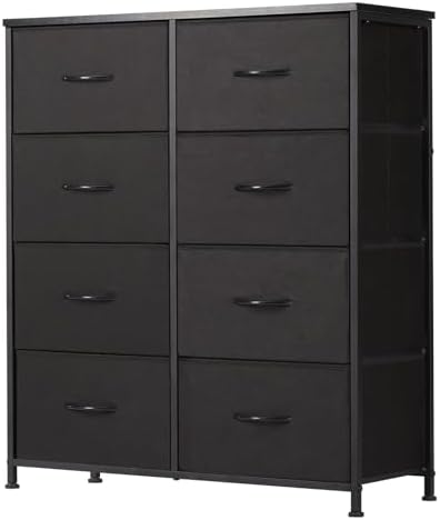 Sweetcrispy 8 Drawer Black Dresser by Sweetcrispy