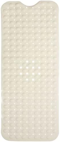 ENKOSI Non-Slip Bath Mat and Shower Mat 40x16 Extra Long, Pearl White by ENKOSI