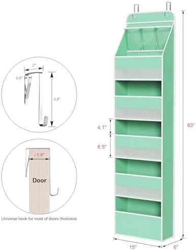 Univivi Fabric Over Door Hanging Organizer - Image 3