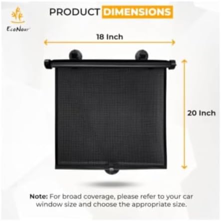 EcoNour Car Window Shades for Baby | Car Window Covers - Image 2