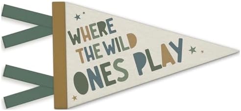 Playroom Wall Decor, Kids Playroom Pennant Felt Banners Flags by Unknown