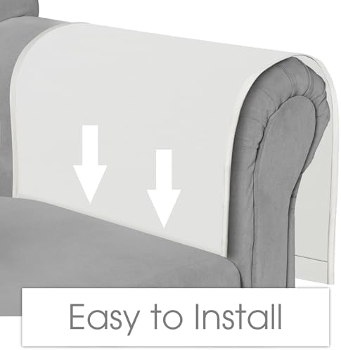 Joywell Remote Control Holder Armchair Caddy Armrest Organizer Off White - Image 3