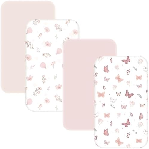 4 Pack Bassinet Sheets by NacoMoco