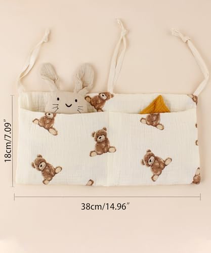 Baby Bedside Hanging Bags Storage Organizer Milk Bottle Toy Crib Baby Nappy-Bag - Image 3