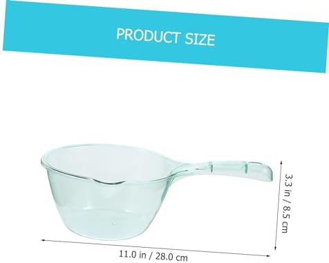 Cabilock 3Pcs Baby Bath Water Ladle Set Thick Plastic Scoop Long Handle - Image 3