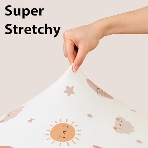 Baby Bassinet Sheets, 3 Pack Fitted Bassinet Mattress Sheets, Compatible - Image 4