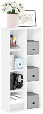 Furinno LUDER Book Shelf, 7-Cube Bookshelf, Bookcase by Furinno-FitsYourSpaceFitsYourBudget