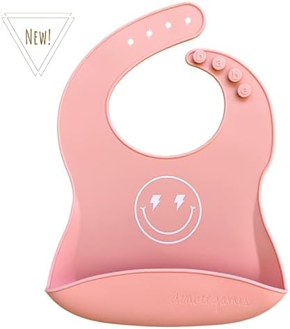 Denver James Silicone Feeding Bibs | Dishwasher Safe. Waterproof. Adjustable. - Image 3