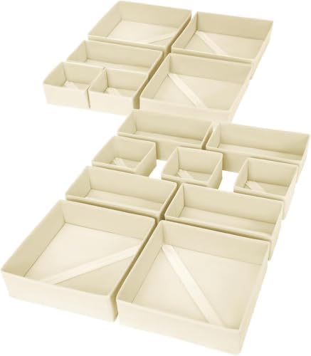 DIMJ Drawer Organizer Clothes, 15 Pack Dresser Organizer, Foldable Closet by DiMJ