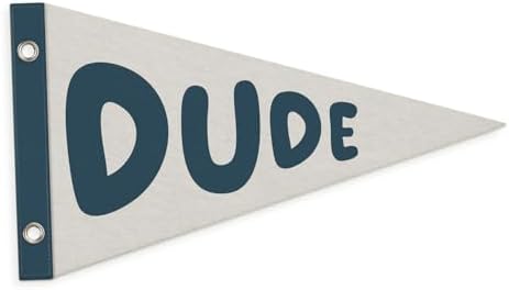 Boy Nursery Decor Pennant Banner Flags, Preppy Playroom Wall Hanging Banner by Unknown